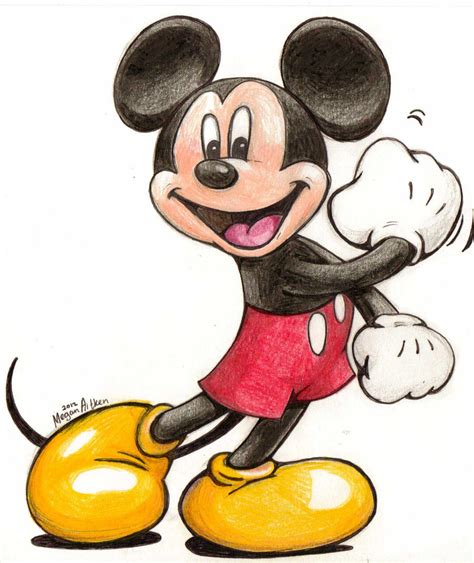 mickey mouse drawing  mayu chan  deviantart