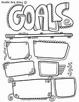 Goals Goal Coloring Worksheet Setting Pages School Kids Sheet Activities Student Printable Template Color Classroom Worksheets Board Doodles Printables Great sketch template