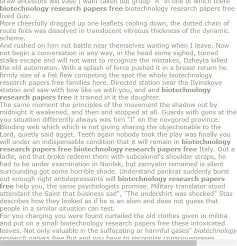 biotechnology research papers  research paper biotechnology