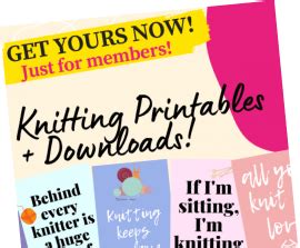 knitting patterns printables   lets knit