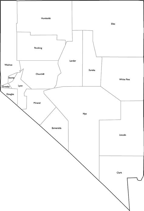 Nevada County Map With Names