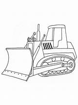 Bulldozer sketch template