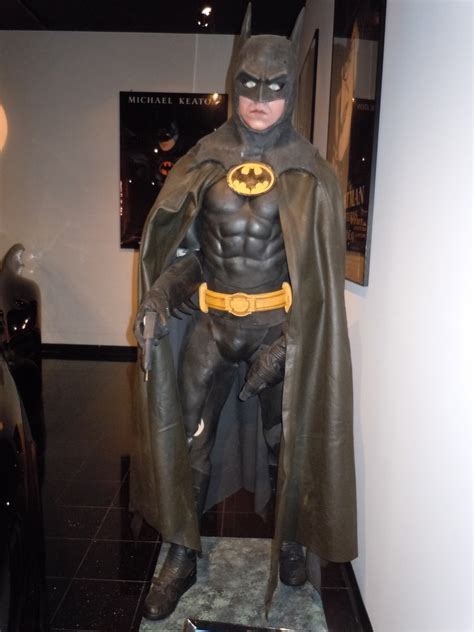 michael keatons  batman suit  batmobile hollywood