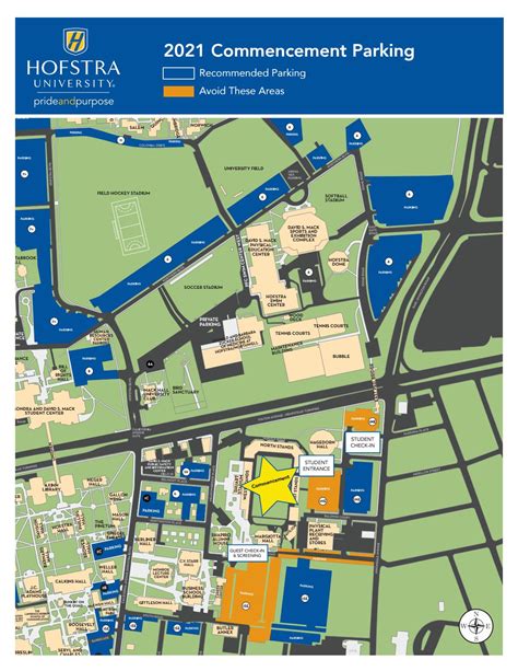 2021 Commencement Parking Map Hofstra University By Hofstra