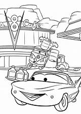 Kolorowanki Coloringhome Samochody Pixar Wydruku Flo Albanysinsanity Wydrukuj Kolorowankę sketch template