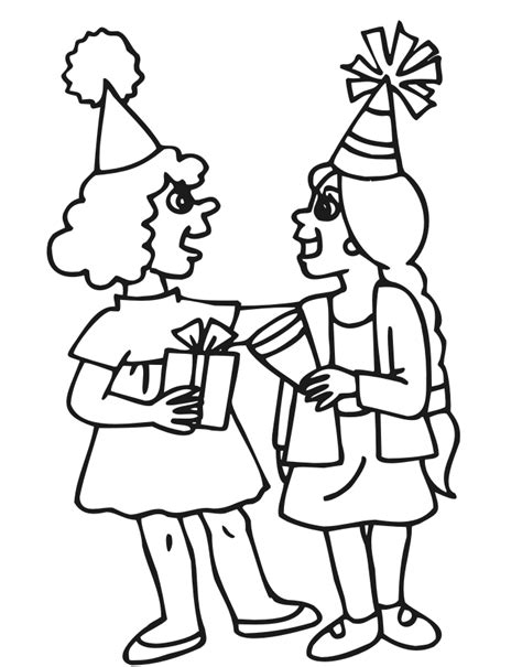 birthday party coloring pages   birthday party