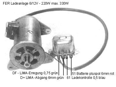 schaltplan gleichstromlichtmaschine mit mechanischen regler wiring diagram