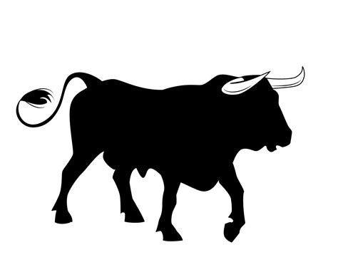 bull silhouette clipart  stock photo public domain pictures