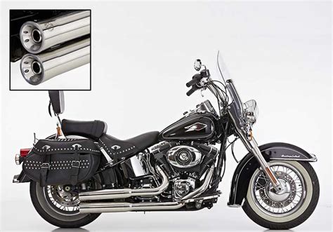 harley davidson softail custom exhaust   magnum exhaust system double groove