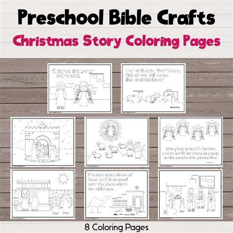 christmas story coloring pages bible crafts  activities
