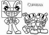 Coloring Pages Cuphead Dice Mugman King Kids Cups Coloringpagesfortoddlers sketch template