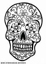 Coloring Pages Mandala Skull Pdf Adults Sugar Printable Girl Skulls Halloween Clipartmag Drawing Rose Adult sketch template