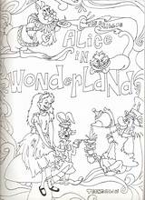 Alice Twisted Coloring sketch template