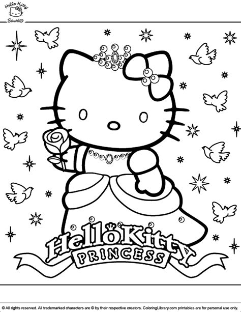 kitty printable coloring page coloring library