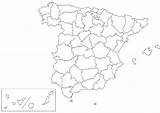 Spain Map Blank Provinces  Spanish Coloring Commons Wikipedia Mapsof Wikimedia Printable sketch template