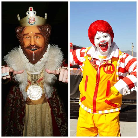 ronald mcdonald  burger king mascot share  kiss  love conquers
