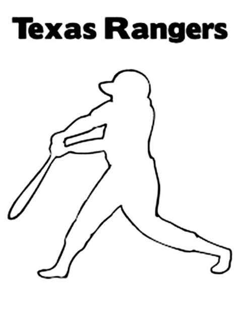 texas rangers logo  mlb coloring page color luna texas rangers