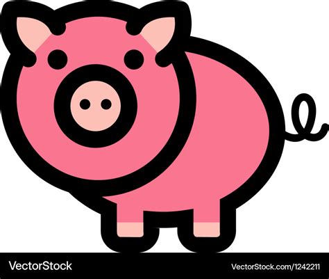 pig logo royalty  vector image vectorstock