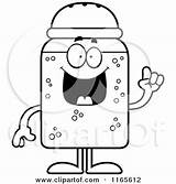 Salt Shaker Coloring Cartoon Mascot Idea Clipart Thoman Cory Outlined Vector Pages Pepper Template sketch template