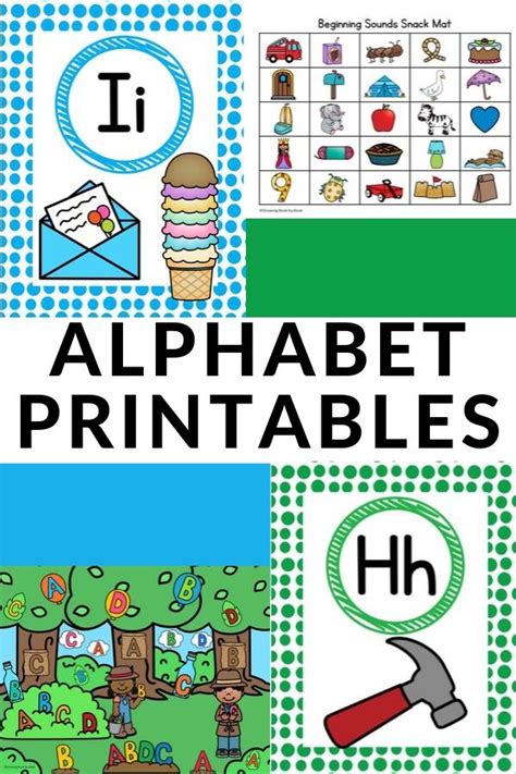 hands  preschool alphabet printables
