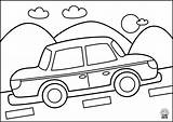 Coloring Transport Pages Kids Coloringpage Car1 sketch template