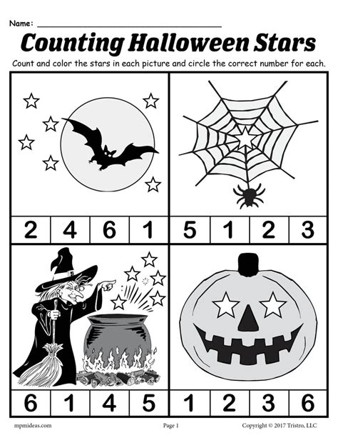 printable preschool halloween worksheets printable templates