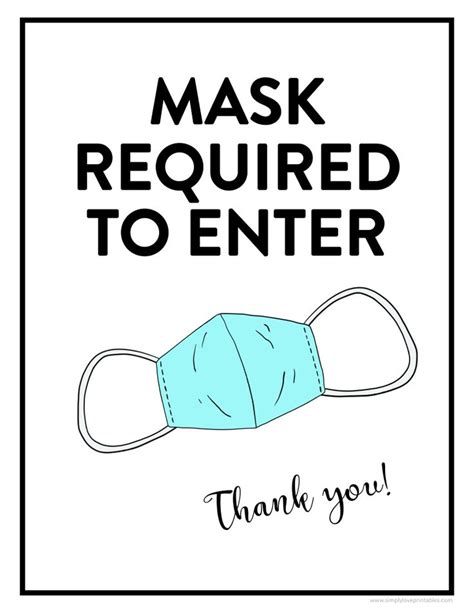 printable mask required  enter printable signs  business