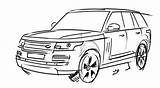 Rover Landrover Evoque Renderings Rangerover Autoevolution sketch template