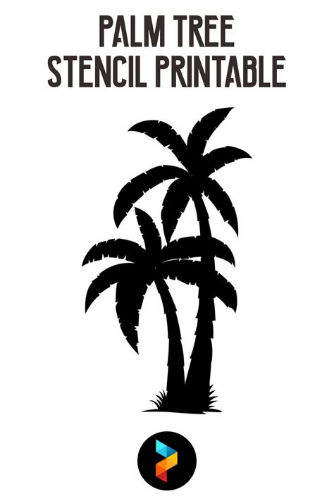 palm tree stencil    printables printablee
