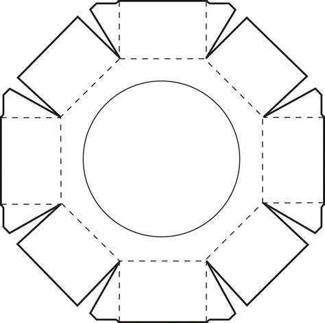 images  hexagon  shape templates printable   hexagon