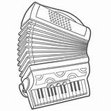 Instrumentos Musicales Acordeon Acordeón sketch template