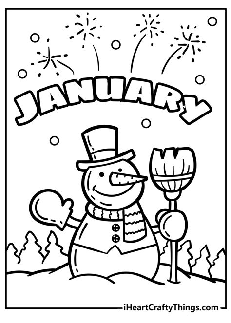 easy january coloring pages  coloring pages   ages
