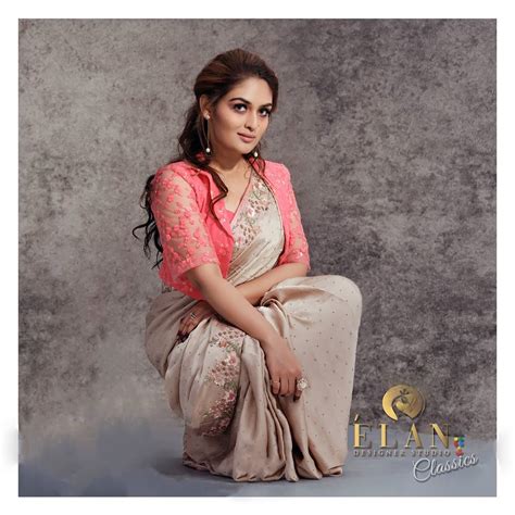 Actress Prayaga Martin Wearing Silk Saree Hot And Sexy 66096 Hot Sex