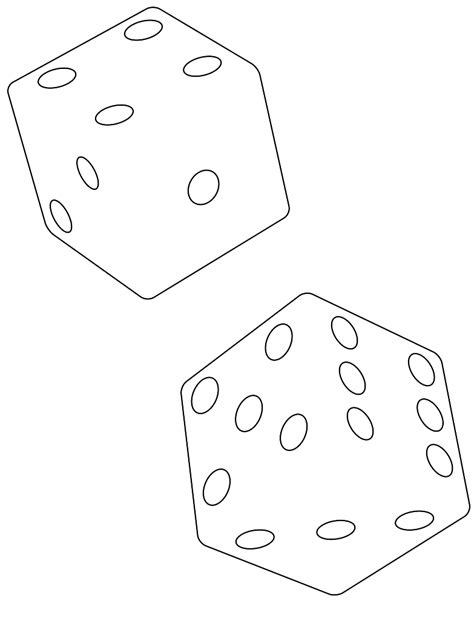 dice silhouette  vector silhouettes