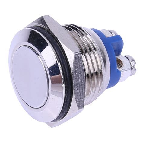 mm starter switch boat horn momentary metal push button switch waterproof stainless steel