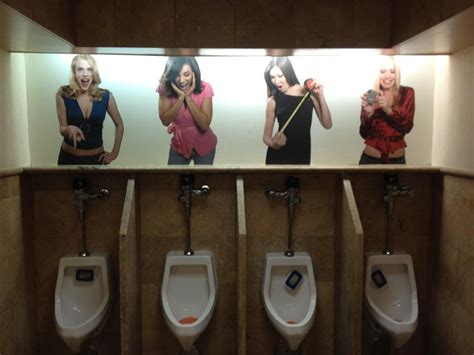 my cousin took a picture of the urinals at the las vegas hilton funny