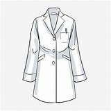 Coat Lab Drawing Doctor Clipart Clothes Female Graphic Choose Board sketch template