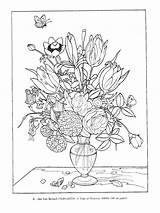 Paintings Dover Color Flowers Coloring Prints Flower Bloemen Tekenen Kleurboek Own Great sketch template