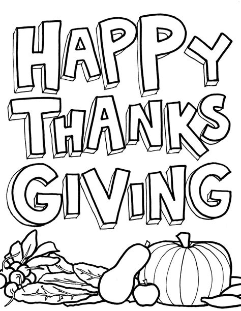 printable thanksgiving coloring pages holiday vault