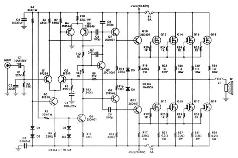 schematic diagram  amplifier
