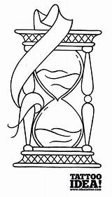 Hourglass Sanduhr Flash Ideatattoo Zeichnen Sketches sketch template