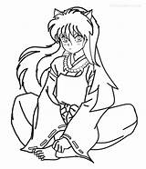 Inuyasha Coloring Pages Kids Kagome Cool2bkids Printable Color Getcolorings Choose Board sketch template