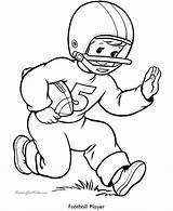 Football Coloring Pages Kids Sheets Printable Embroidery sketch template