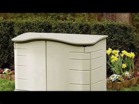 rubbermaid horizontal storage shed small youtube