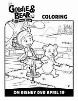 Goldie Bear Coloring Disney Pages Sheets Activity Fairytale Friends Colorear Para Disneyjunior Junior Seleccionar Tablero sketch template