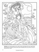 Coloring Pages Goddess Library Aphrodite Atlantis Sunken City sketch template