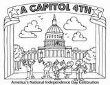 Coloring Pages Capitol July Fourth 4th Washington Landmarks Dc Colosseum Color National Independence Drawing Print Printable Pbs Kids America Getdrawings sketch template