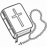 Biblias Biblia Rosario Rosary Fichas Haz sketch template