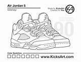 Jordan Air Draw Stencil sketch template