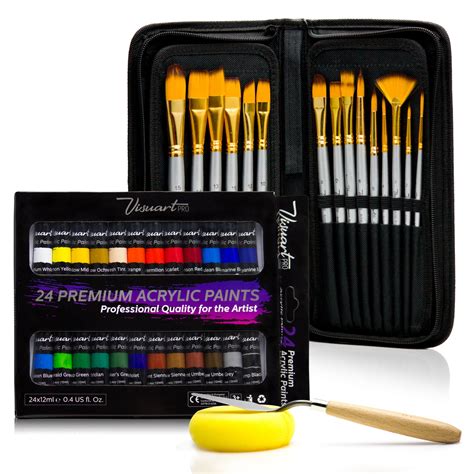 acrylic paint brush set   premium artist brushes  bonus  color acryli  ebay